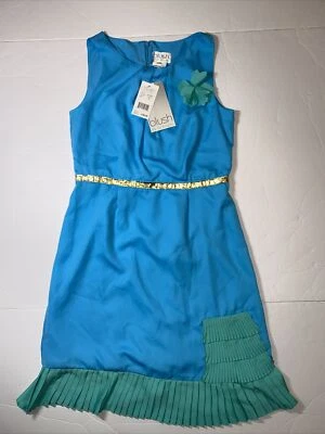 NWT BLUSH by Us ANGELS BEAUTIFUL GIRLS DRESS AQUA SLEEVELESS SZ 16 $89 - Image 1 of 4