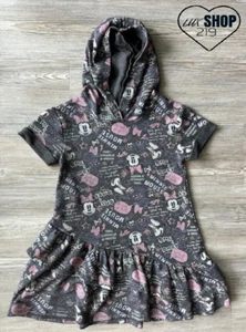 Disney Minnie Mouse Girl  Hoddie Dress Dark Gray Size 4T - Picture 1 of 3