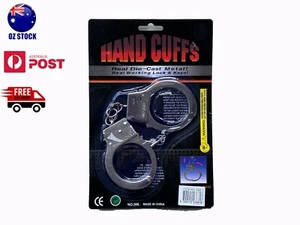Handcuffs With Keys Adults Kids Party Police Accessories Toy Dress Up Hens locks - Picture 1 of 3