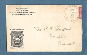 1915 Copertina Pubblicità E S Wright Buffalo Paints Montgomery Center Vt Vermont - Foto 1 di 2