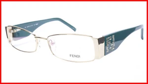 FENDI Eyeglasses Frame F932R (758) Acetate Gold Blue Italy Made 52-16-135, 28 - Picture 1 of 10