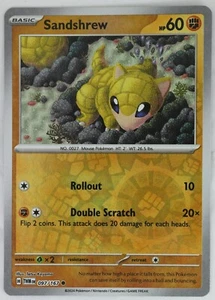 Sandshrew 097/167 Reverse Holo Pokémon Twilight Masquerade - Picture 1 of 1
