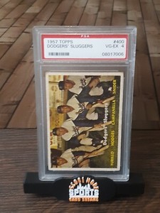 1957 Topps Dodgers Sluggers #400 PSA 4