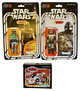 Star Wars Mandalorian Boba Fett Slave 1 metal enamel Pin vintage Kenner fan made - Picture 1 of 8