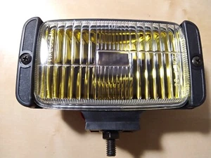 Halogen Fog Light 4.5x3" Yellow Vintage Classic Rectangular - Picture 1 of 2