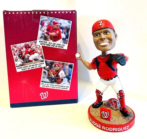 Ivan Pudge Rodriguez FAN VOTE 2010 Washington Nationals Bobblehead SGA Cover