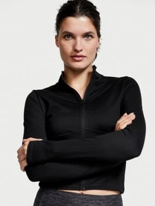 Victoria’s Secret sports Black jacket Meduim Full Zip Gym - Picture 1 of 8