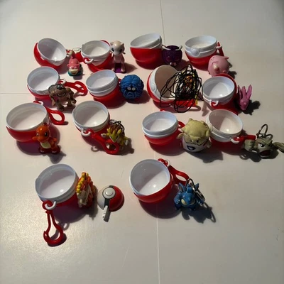 VINATGE POKEMON Burger King 1999 Pokémon de plástico y Pokeball lote de 13 (leer) Foto 1 de 4