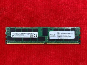 1 x 32GB CISCO MEMORY DDR4 2400MHz 2RX4 UCS-MR-1X322RV-A MICRON MTA36ASF4G72PZ - Picture 1 of 4