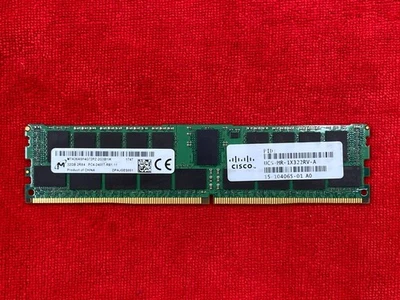 1 x 32GB CISCO MEMORY DDR4 2400MHz 2RX4 UCS-MR-1X322RV-A MICRON MTA36ASF4G72PZ - Image 1 of 4
