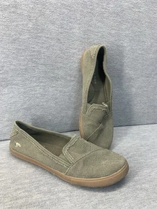 Rocket Dog Damengröße 8 olivgrün Canvas Freizeit Slipper Schuhe flach - Bild 1 von 8
