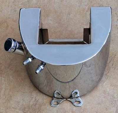 NOS Santee Sidefill Harley Knucklehead Panhead EL FL Horseshoe Oil tank - Image 1 of 4