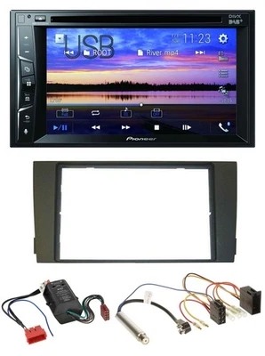 Pioneer Bluetooth 2DIN USB DVD DAB MP3 Autoradio für Audi A6 01-05 C5 Bose Aktiv - Bild 1 von 4