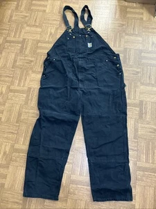 Carhartt Latzhose Herren Schwarz 52x32 Vintage USA Made - Bild 1 von 9