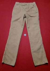 Pantalones de carpintero Wonder Nation niños 16 marrón lona recta ajustados a la cintura - Imagen 1 de 14