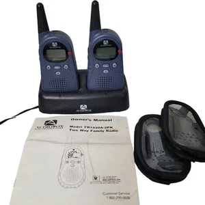 Juego 2 Transmisores Inalámbricos Walkie Radio Familiar Bidireccional Audiovox FR1420-2 Azul - Imagen 1 de 6