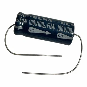 Elna Capacitor Axial Electrolytic 100uF 100V 26x10mm - Picture 1 of 1