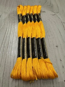 Curry Yellow #972 DMC Mouline Special 25 Embroidery Floss 8M Lot of 6 - Picture 1 of 4