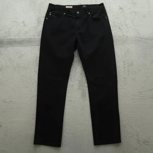 Adriano Goldschmied Jeans Mens Size 33x34 Black Protege Straight Stretch Denim - Picture 1 of 17