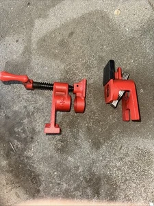 Bessey H-Style 3/4 in. Black Pipe Clamp Fixture Set - Picture 1 of 3