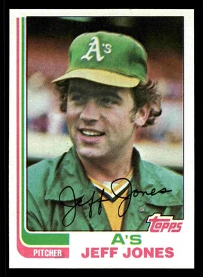 1982 Topps Jeff Jones #139 - Oakland Athletics - NM+ - Image 1 of 2