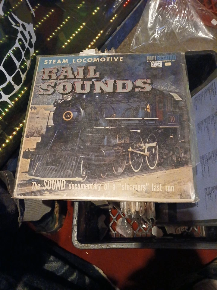 Steam Locomotive Rail Sounds Document of a Steamers Last Run LP Vinyl Record (P6 Foto 1 de 2