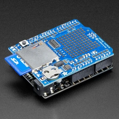 Adafruit Data Logging Shield pour Arduino UNO, Mega, entre autres, construit,... - Photo 1/4