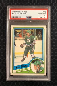 🏒 1984 O-Pee-Chee OPC #78 - Risto Siltanen - Whalers - PSA 10 GEM - Low POP 🏒 - Picture 1 of 2