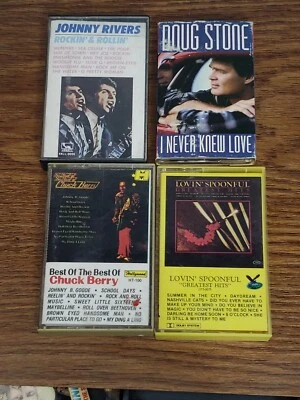 cassette Johnny Rivers Chuck Berry Doug Stone Lovin Spoonful - Image 1 of 3