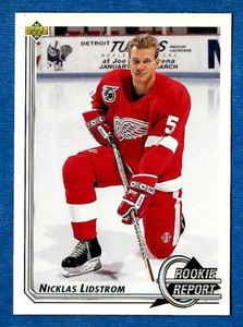 1992-93 Upper Deck NICKLAS LIDSTROM (ex-mt) Detroit Red Wings