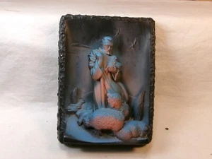 Colgante de pared vintage Creative Arts Inc ~ Good Shepherd Chalkware - Imagen 1 de 5
