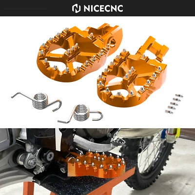 Pedales de estriberas anchas CNC de 57 mm para KTM 85 SX 85SX 2018 2019 2020-2022 Foto 1 de 4