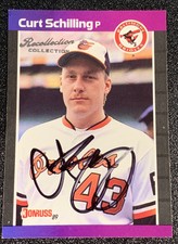 1989 Donruss Curt Schilling Rookie RC Auto Recollection Collection #’d /67 SP