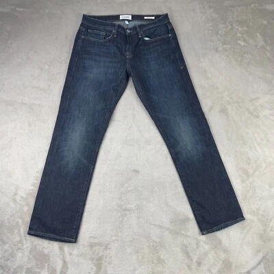 Frame Jeans Men 30x28 Blue Oliver Demin L'Homme Slim Fit Designer Zip Fly - Image 1 of 4