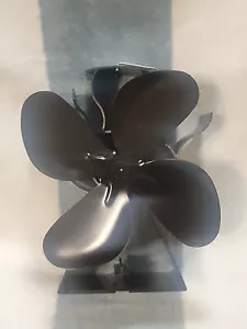 Ventilador de chimenea de estufa de leña alimentado por calor - 4 aspas de aire caliente circulante silencioso - Imagen 1 de 5