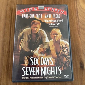 SIX DAYS SEVEN NIGHTS (DVD 1998) WIDESCREEN - Harrison Ford & Anne Heche EUC ✨ - Picture 1 of 4