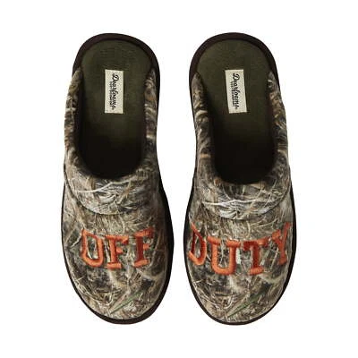 Туфли мужские Dearfoams камуфляжные OFF DUTY уютные без шнуровки с эффектом памяти: S-XL - Изображение 1 из 4