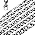 Chain Necklace Or Bracelet Link Unisex Jewelry Small Or Massive Stainless Steel
