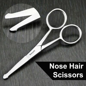 Round Ball Tip Safety Nose Ear Moustache Hair Baby Craft Pet Scissors - Picture 1 of 4