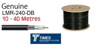 LMR 200 DB water blocked Times Microwave coaxial 50 Ohm Low Loss Cable LMR - Picture 1 of 5