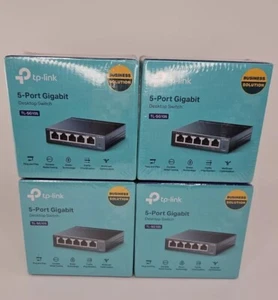 TP-Link 5Port Gigabit Ethernet Desktop Switch Ethernet Splitter TL-SG105 Lot of4 - Picture 1 of 7