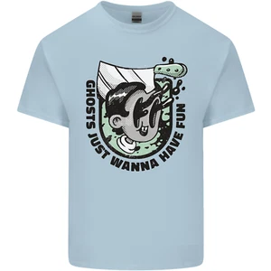 Ghosts Just Wanna Have Fun Halloween Kids T-Shirt Childrens - Picture 1 of 19