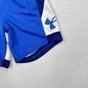 Under Armour Girls Baseline Basketball Youth XS Shorts Blue White 1370292 - Picture 1 of 3