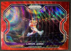 `2020-21 Panini Prizm LeBron James Red Wave Kobe Dunk Tribute Prizm SSP #1