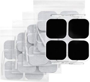 20-100x TENS Elektroden Pads 4x4cm Selbstklebend Für Massage EMS Reizstrom Gerät