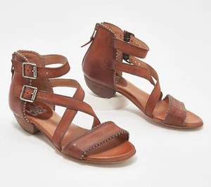 Sandalias Miz Mooz Cuero Ancho Ancho Ancho-Cosmo-Brandy-37W (US 6.5-7)-NUEVAS-A395240 - Imagen 1 de 1