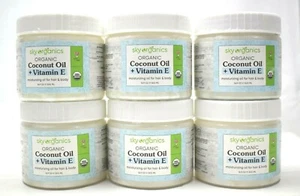 Organic Coconut Oil Vitamin E by Sky Organics (16.9 oz) Pack of Six - Picture 1 of 3