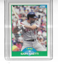 1989 Score #8 Gary Gaetti Minnesota Twins