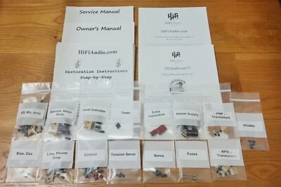 Kit de servicio de restauración de cubierta de carrete Teac A-6300 reparación reconstrucción condensador Foto 1 de 4