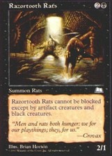 Razortooth Rats X4 (Weatherlight) MTG (NM) *CCGHouse* Magic